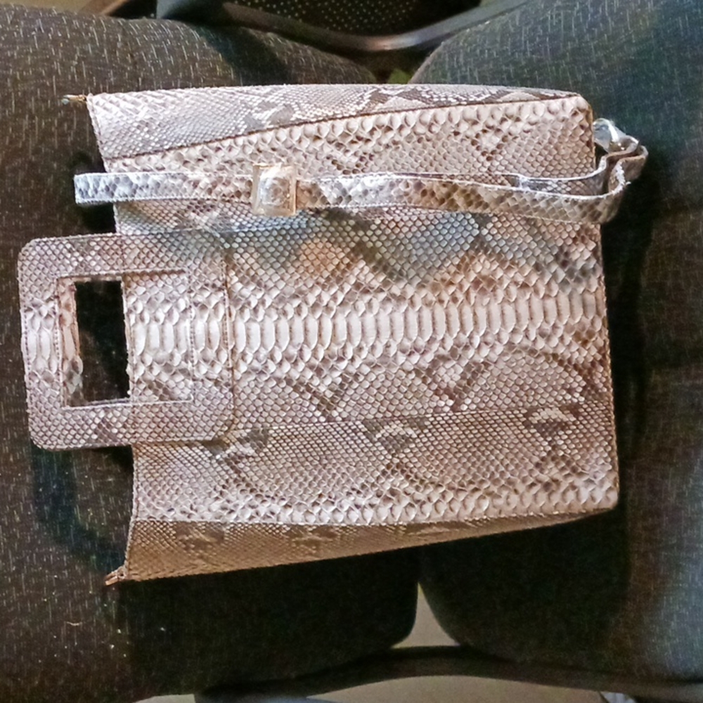 The Grand Pele Python leather tote bag